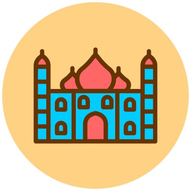 Cami. Web simgesi basit illüstrasyon