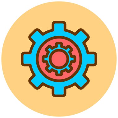 Teçhizat Web simgesi basit illüstrasyon