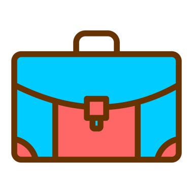 Çanta. Web simgesi basit tasarım