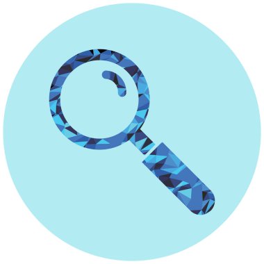 Büyüteç simgesi. Beyaz arkaplanda izole edilmiş web tasarımı için izometrik arama vektörü simgeleri