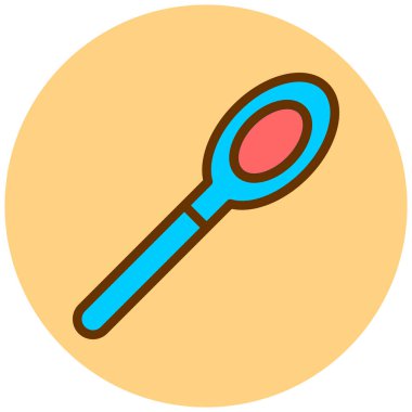 Vektör mutfak kaşığı. Basit resimleme