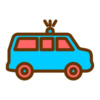 Araba ikonu. vektör illüstrasyonu