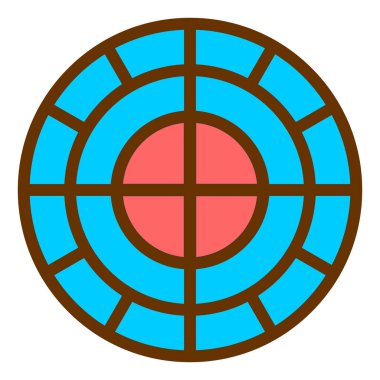 Hedef. Web simgesi basit illüstrasyon