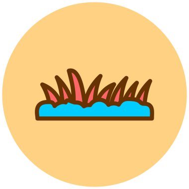 Tek bir ağaç simgesinin vektör illüstrasyonu