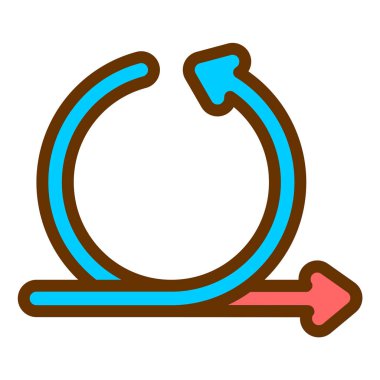 Yenile. Web simgesi basit illüstrasyon