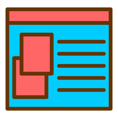 dosya web simgesi basit illüstrasyon