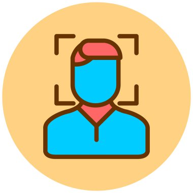 avatar. Web simgesi basit illüstrasyon