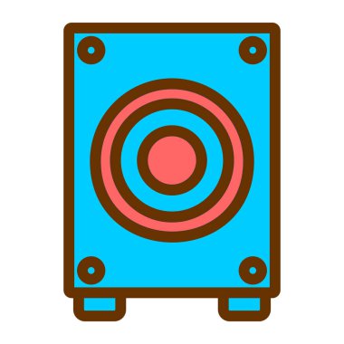 müzik çalar ikon vektör illüstrasyonu