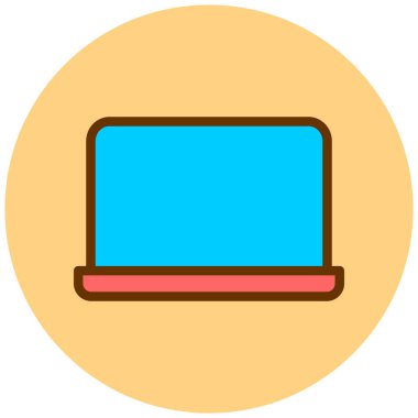 Bilgisayar. Web simgesi basit illüstrasyon