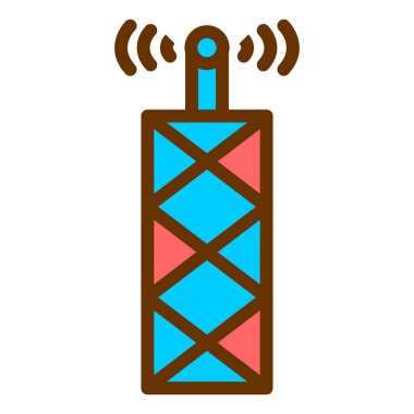 Anten. Web simgesi basit illüstrasyon