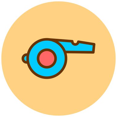 Islık. Web simgesi basit illüstrasyon