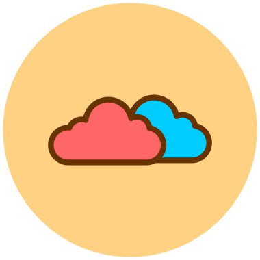 Bulut. Web simgesi basit tasarım