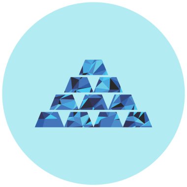 Altın piramidin vektör çizimi