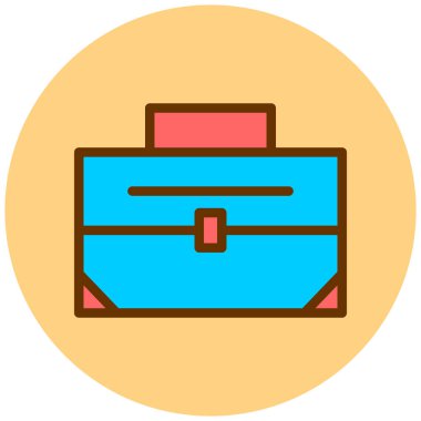 Çanta. Web simgesi basit illüstrasyon