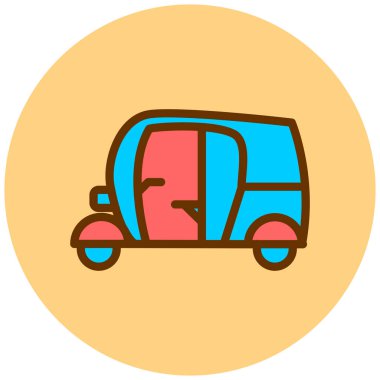 - Araba. Web simgesi basit illüstrasyon