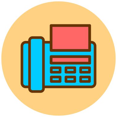 Yazıcı. Web simgesi basit illüstrasyon