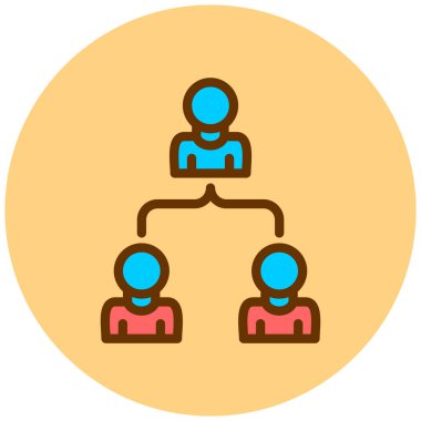 İş ekibi. Basit resimleme