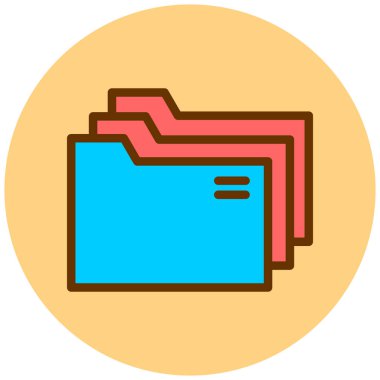 Dosyalar. Web simgesi basit illüstrasyon