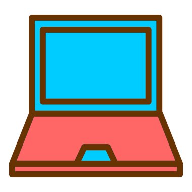 Bilgisayar. Web simgesi basit illüstrasyon