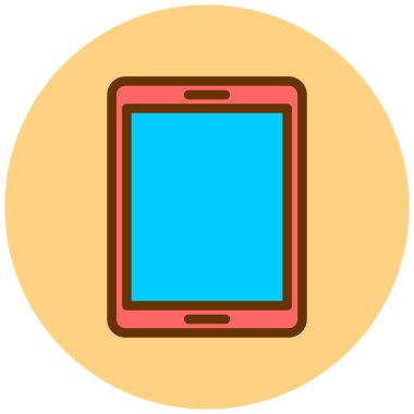 Cep telefonu. Web simgesi basit illüstrasyon