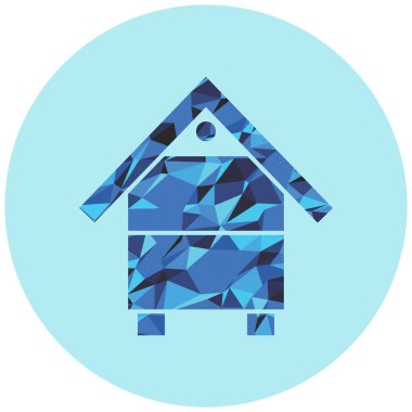 Ev. Web simgesi basit illüstrasyon