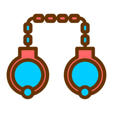 Kelepçe simgesinin izole nesnesi