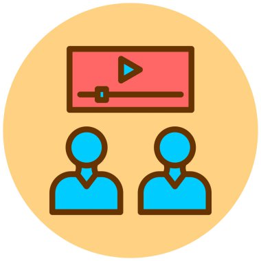 kullanıcı. Web simgesi basit illüstrasyon