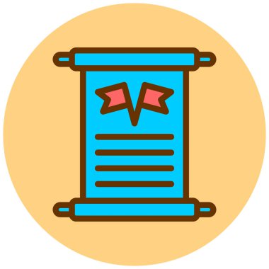 Düz tasarım simgesinin vektör illüstrasyonu