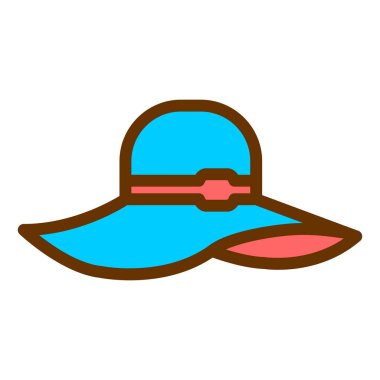 Şapka ikonu. vektör illüstrasyonu