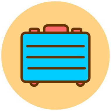 bagaj. Web simgesi basit illüstrasyon