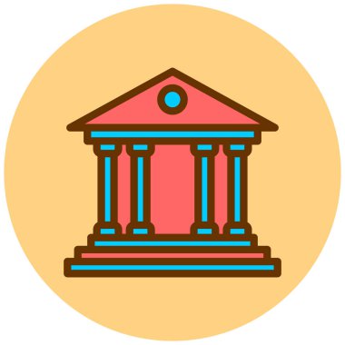 Banka Binası. vektör çizim