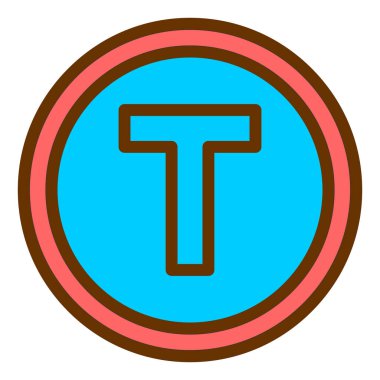 Bir b simgesinin vektör illüstrasyonu