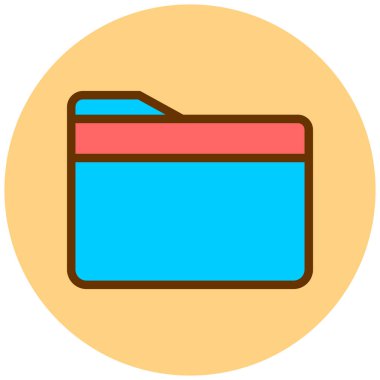 Dosya. Web simgesi basit illüstrasyon