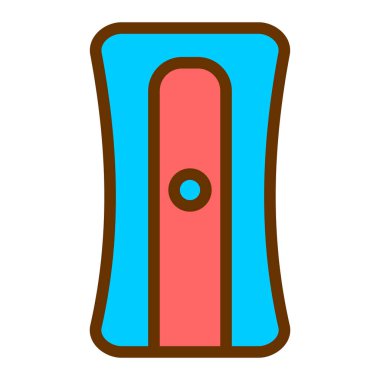 Ofis binası ikon vektör illüstrasyonu