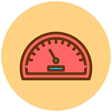 Hız ölçer vektör simgesi