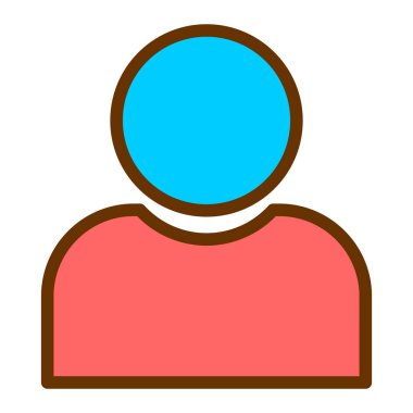 kullanıcı. Web simgesi basit illüstrasyon