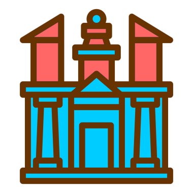 Bina. Web simgesi basit tasarım