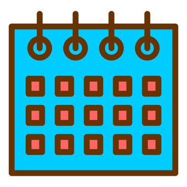 Takvim web simge vektör çizim 