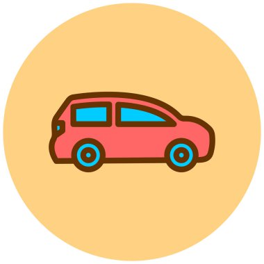 - Araba. Web simgesi basit illüstrasyon