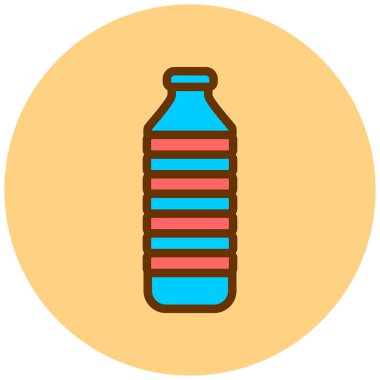 Şişe simgesinin vektör illüstrasyonu