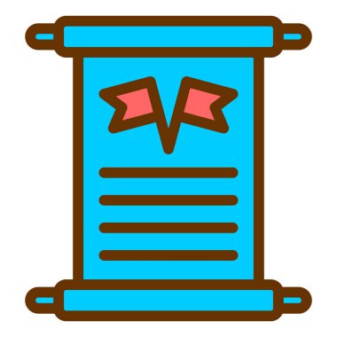 Mavi ve beyaz çizgi simgesinin vektör çizimi