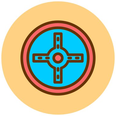 Hedef. Web simgesi basit illüstrasyon