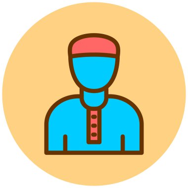 Adamım. Web simgesi basit illüstrasyon