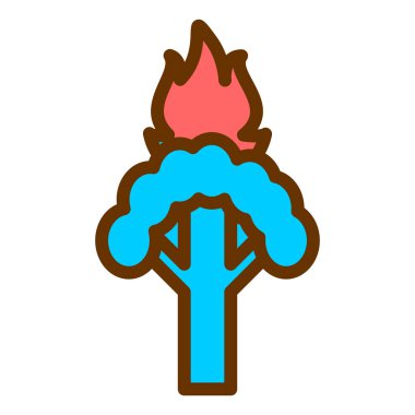 Ağaç. Web simgesi basit illüstrasyon