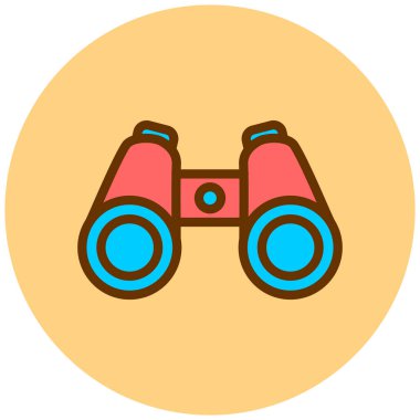 Dürbün. Web simgesi basit illüstrasyon