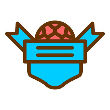 Bir kalkan simgesinin vektör illüstrasyonu