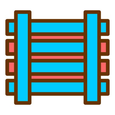 Çubuk grafik satır vektör simgesi