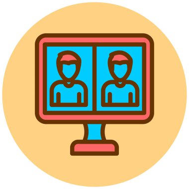 kullanıcılar. Web simgesi basit illüstrasyon