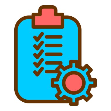 liste web simgesi vektör illüstrasyonu 