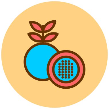 lemon. Web simgesi basit illüstrasyon